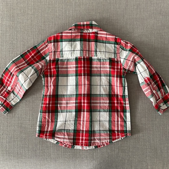 18m Carter’s Christmas plaid dress shirt - Picture 4 of 5